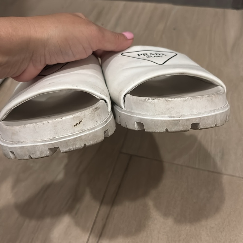 Prada Leather leather slide Size 38.5 - Picture 5 of 8